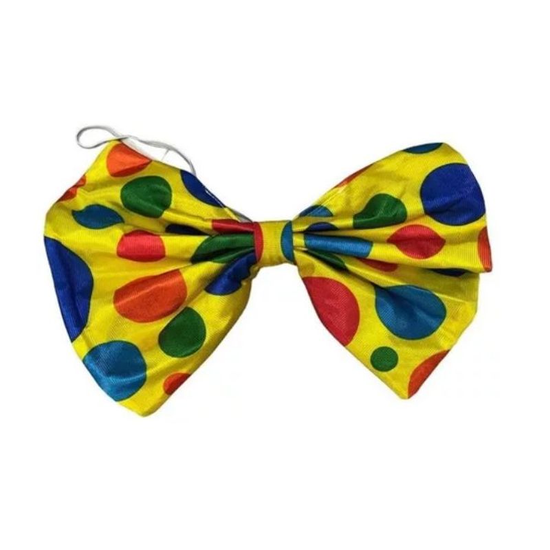 GENERICO - Corbatin Payaso Clown Disfraz Halloween Fiesta Color Carnava