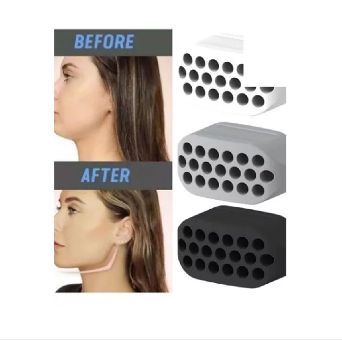 GENERICO - Ejercitador Mandibula Perfilador Cara Rostro Barbilla Papada