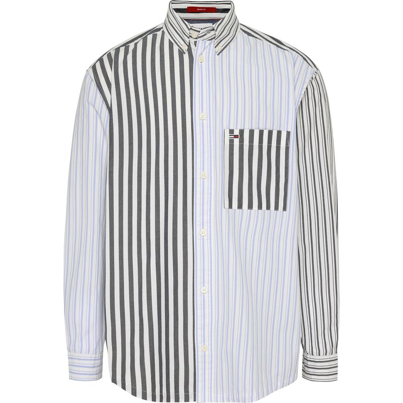 TOMMY HILFIGER - Camisa Oversized Hombre Azul Tommy Jeans