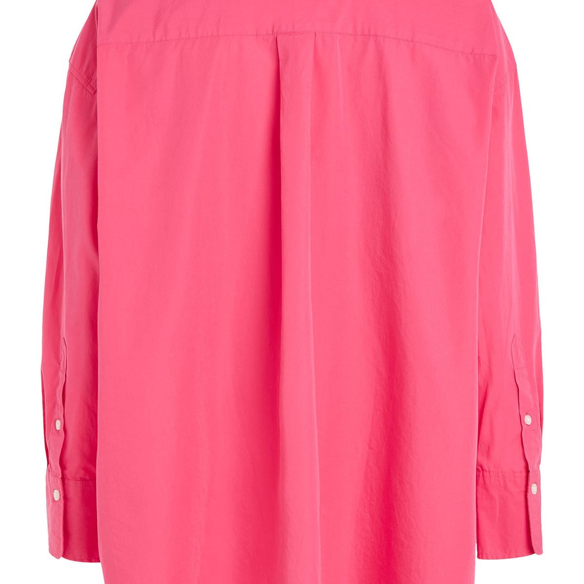 TOMMY HILFIGER - Camisa Oversize De Popelín Mujer Rosa Tommy Hilfiger