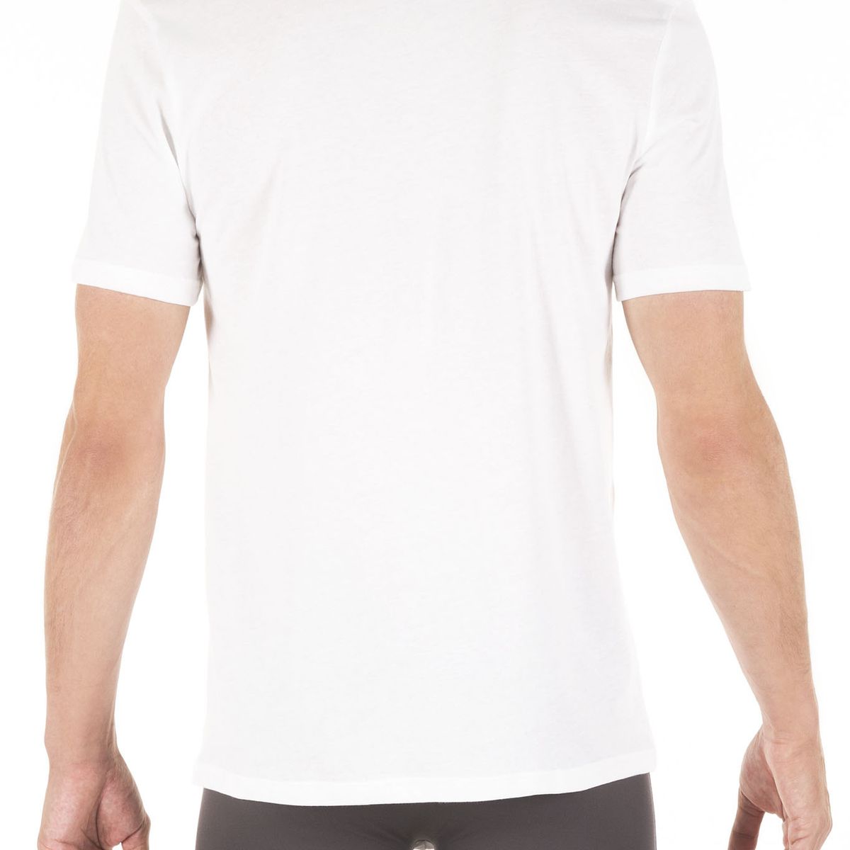 TOMMY HILFIGER - Pack de 3 Camiseta Blanca Cuello V De Hombre Tommy Hilfiger