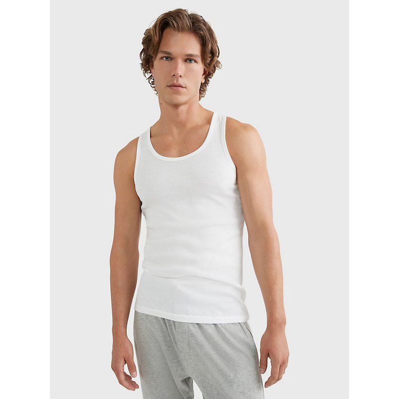 TOMMY HILFIGER - Paquete De Tres Camisetas Para Hombre Blanco Tommy Hilfiger