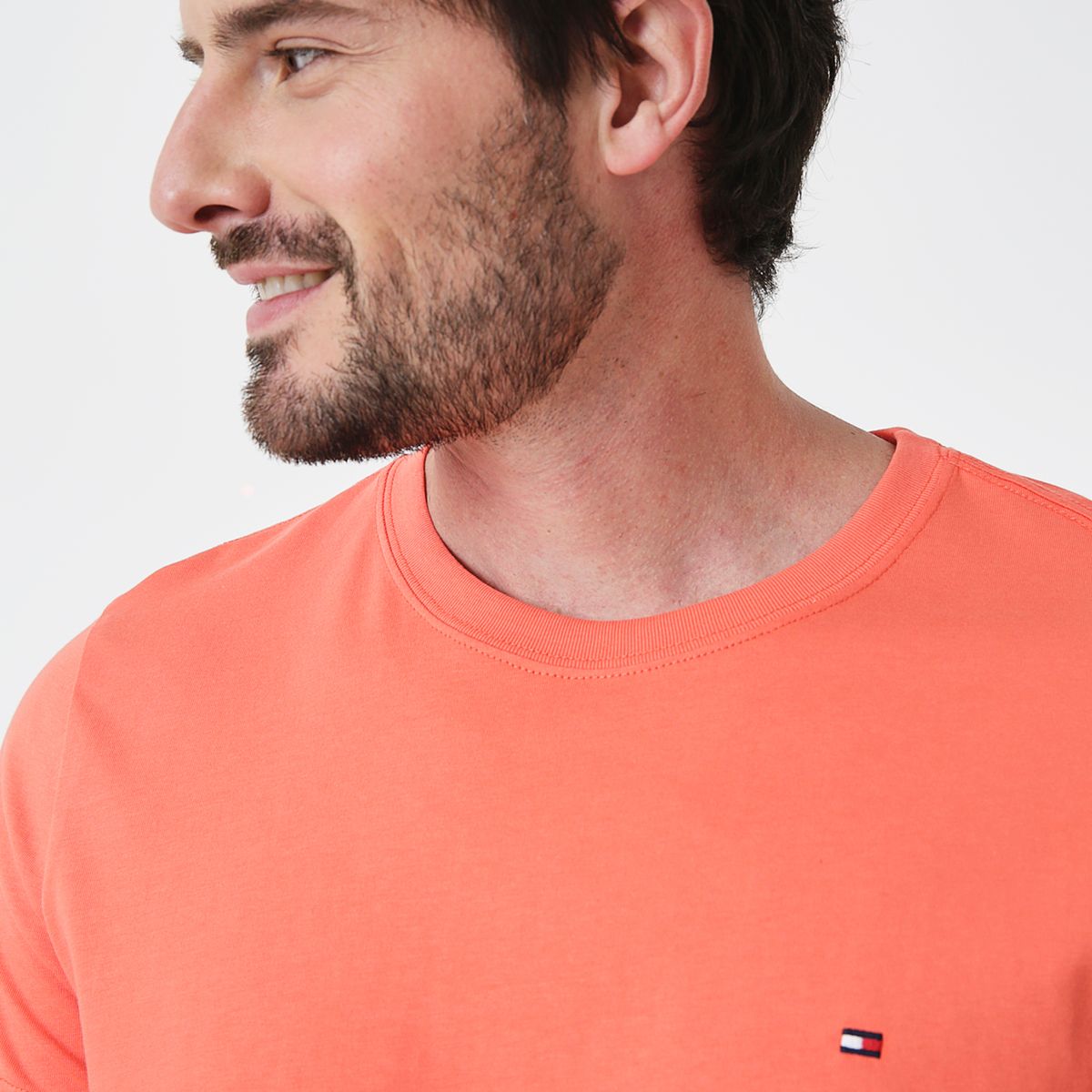 TOMMY HILFIGER - Camiseta Slim Fit Con Logo Bordado Para Hombre Tommy Hilfiger