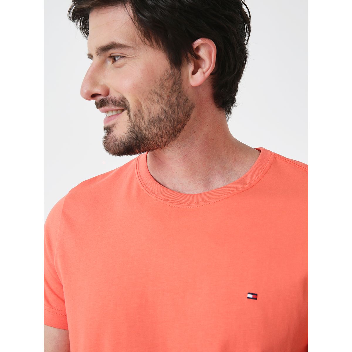 TOMMY HILFIGER - Camiseta Slim Fit Con Logo Bordado Para Hombre Tommy Hilfiger