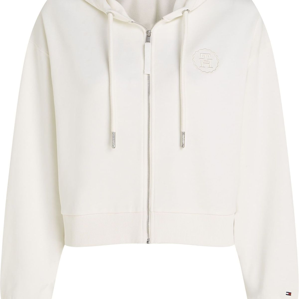 TOMMY HILFIGER - Buzo Blanco Con Cremallera Para Mujer Tommy Hilfiger