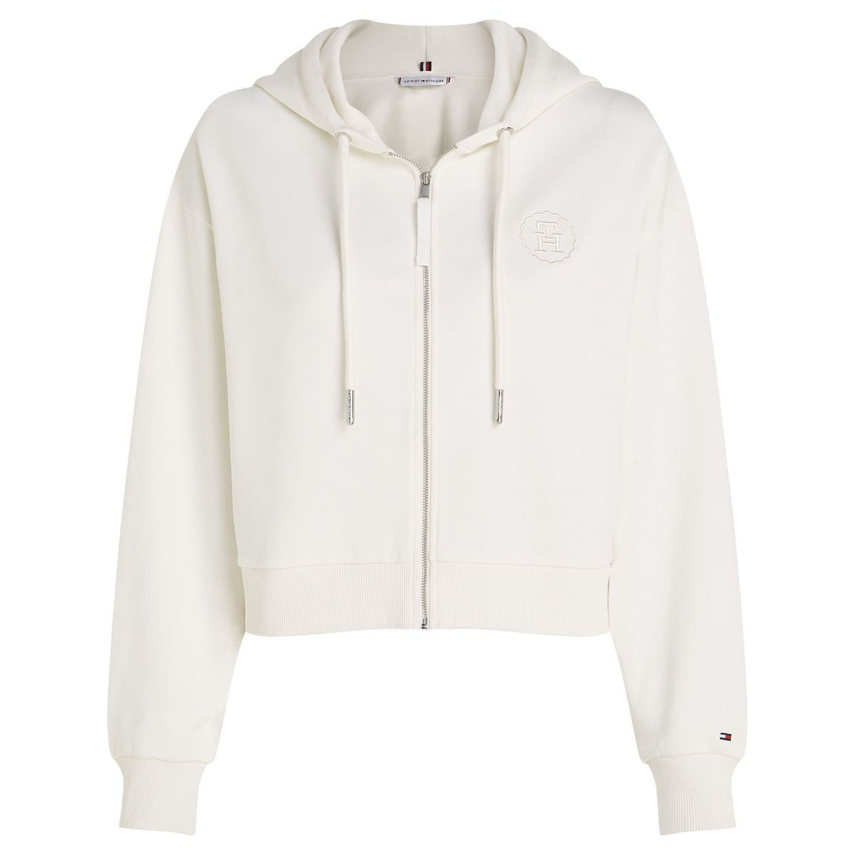 TOMMY HILFIGER - Buzo Blanco Con Cremallera Para Mujer Tommy Hilfiger