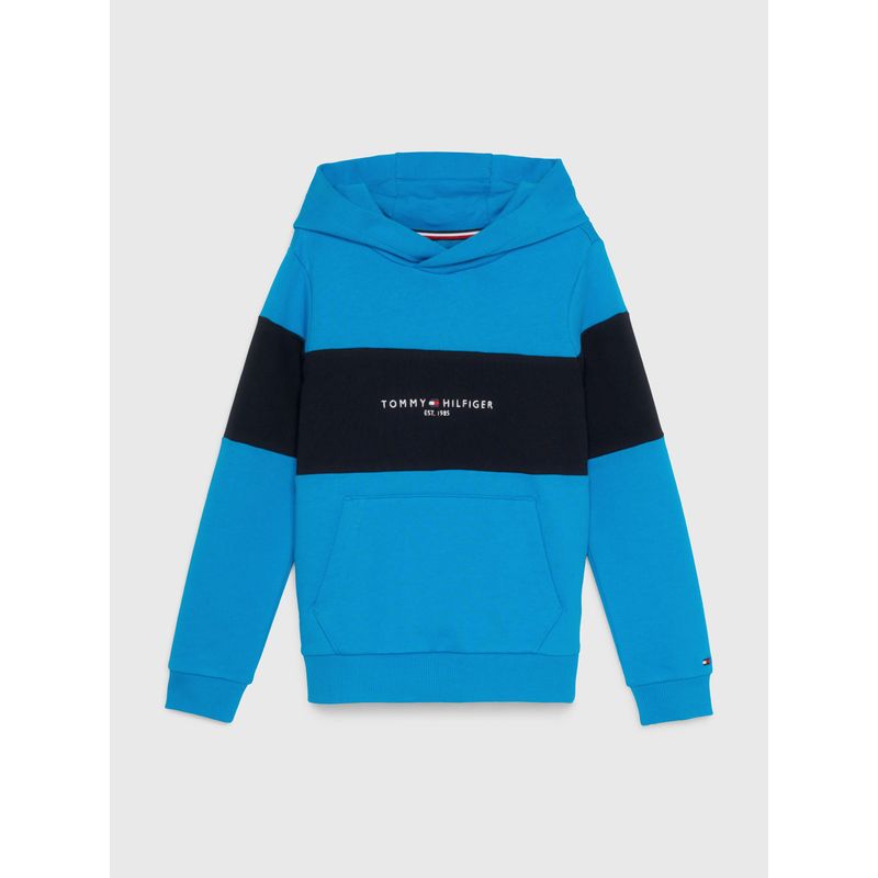 TOMMY HILFIGER - Saco Essential Color Block Con Logo Niño Azul Tommy Hilfiger