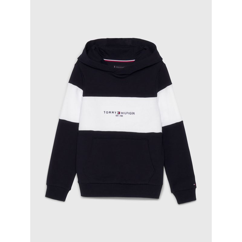 TOMMY HILFIGER - Saco Essential Color Block Con Logo Niño Azul Tommy Hilfiger