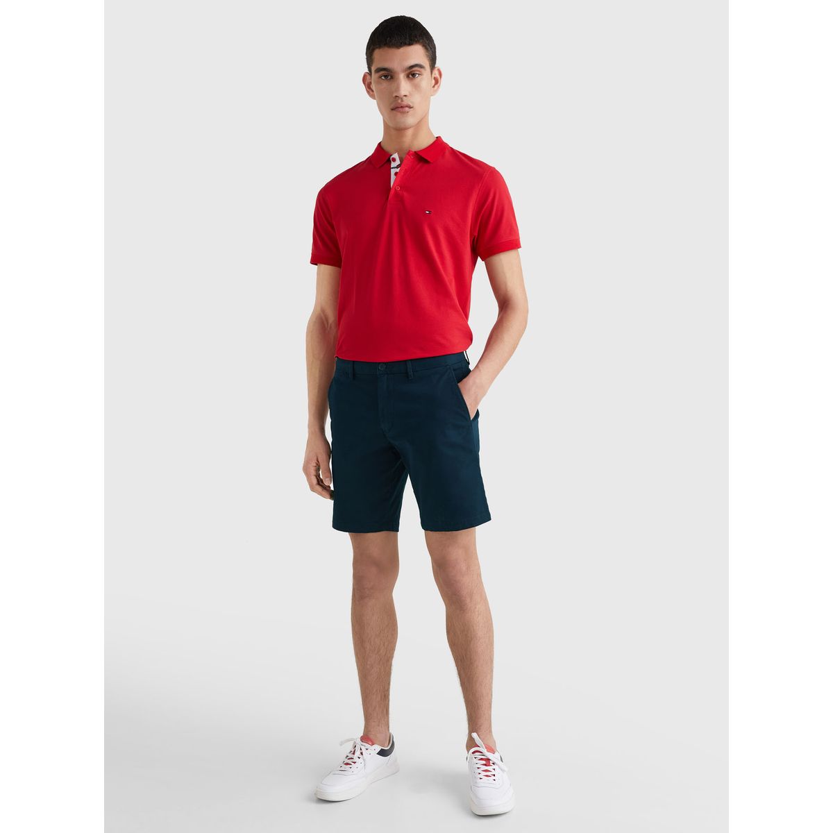 TOMMY HILFIGER - Pantalón Corto Essential 1985 De Algodón Hombre Azul Tommy Hilfiger