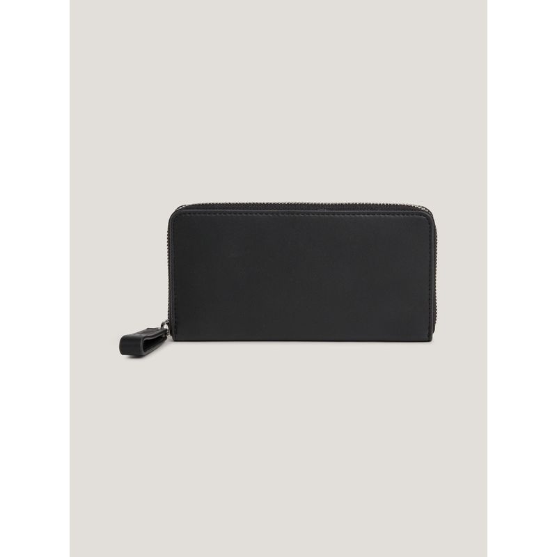 TOMMY HILFIGER - Cartera Bold Grande Con Cierre Y Logo Mujer Negro Tommy Hilfiger