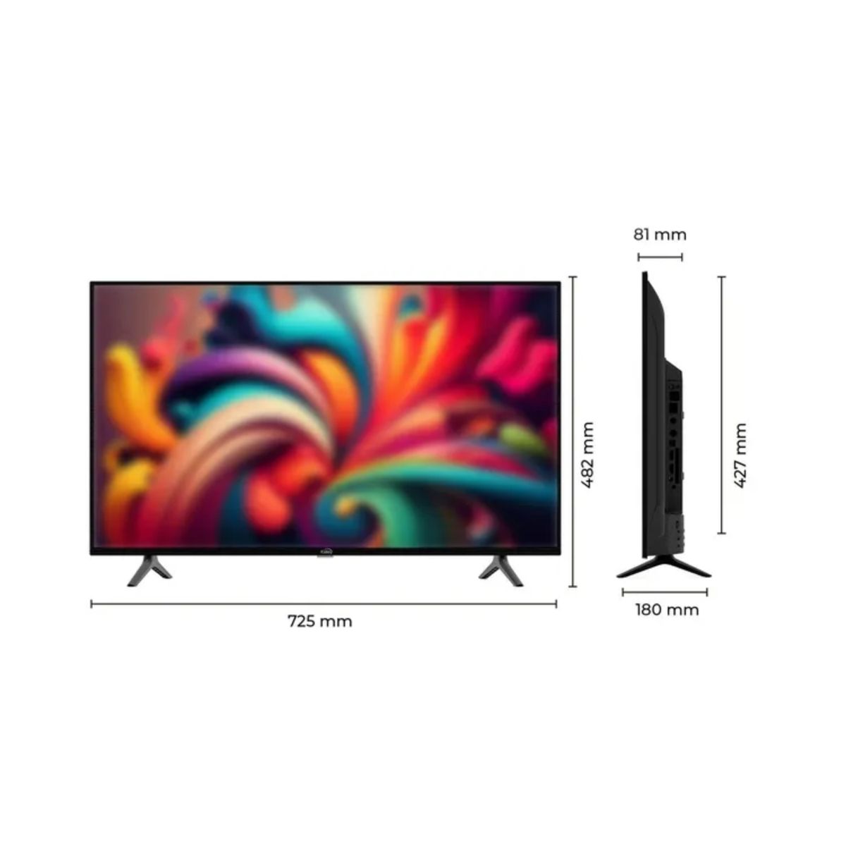 KALLEY - Televisor KALLEY 32" Pulgadas 81 cm TV32HDG HD LED Plano TV
