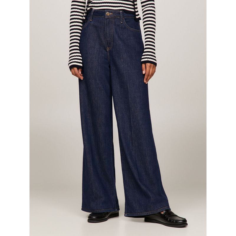 TOMMY HILFIGER - Jeans De Talle Alto Con Pernera Ancha Mujer Azul Tommy Hilfiger
