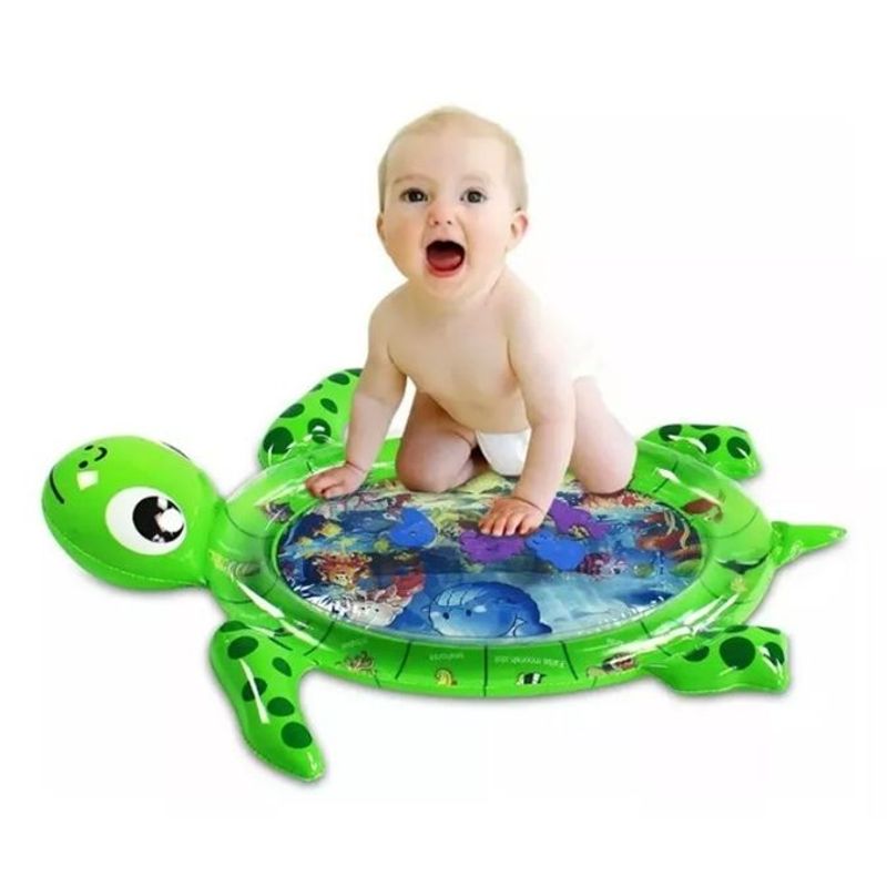 STALION - Colchoneta Tapete Inflable Agua Bebé Estimulación - Verde