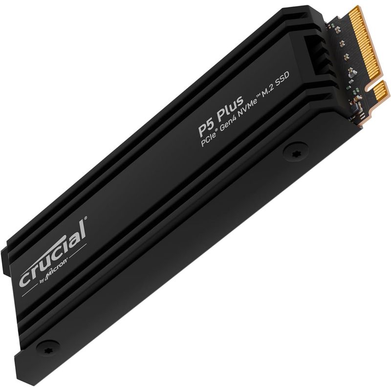 GENERICO - Disco Solido Ssd 1tb P5 Plus M2 Crucial con disipador de calor