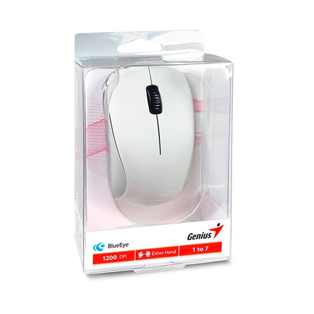 GENIUS - Mouse inalámbrico Genius 2.4 GHz NX7000, Blanco