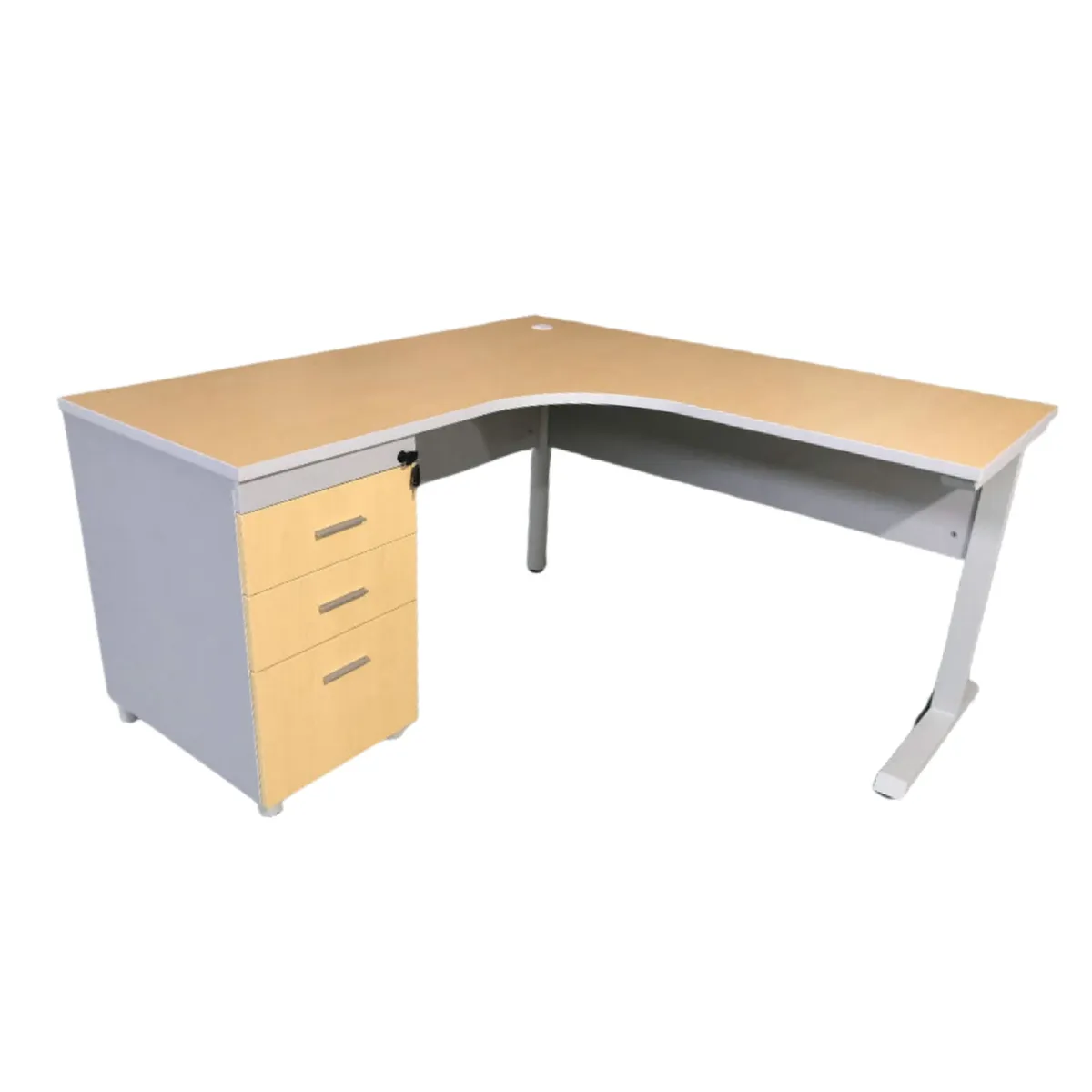 AKIVOY - Escritorio en L de oficina Corporativo con Cajonera