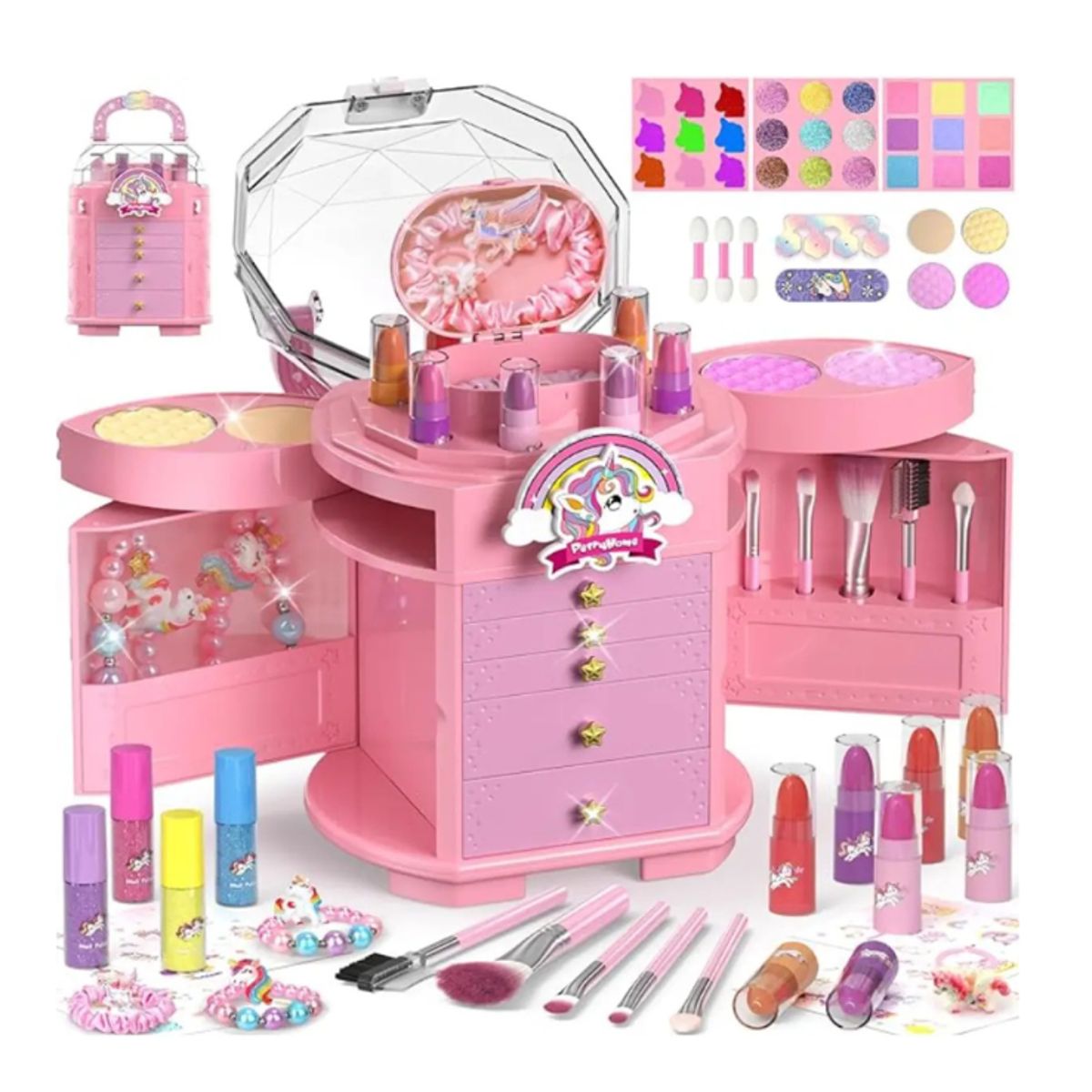 GENERICO - Kit De Maquillaje Unicornio rosa