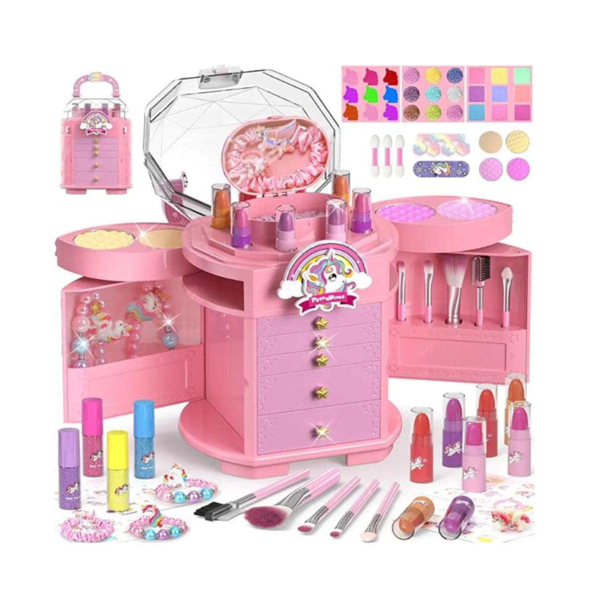 GENERICO - Kit De Maquillaje Unicornio rosa