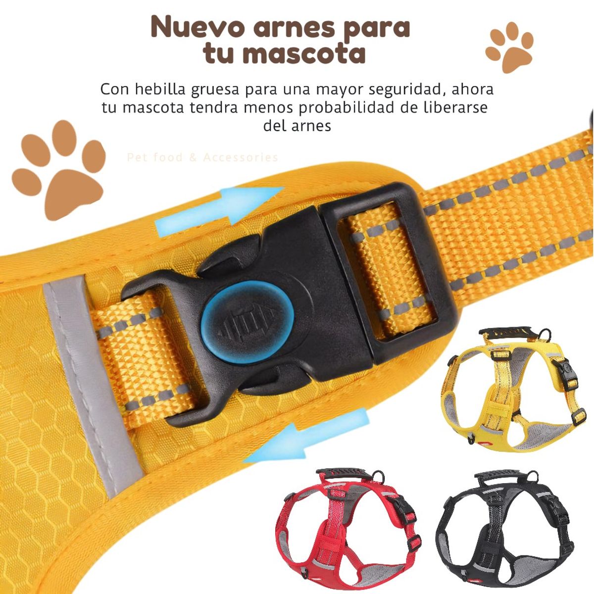 GENERICO - Arnés Para Perros Color Rojo Talla XL