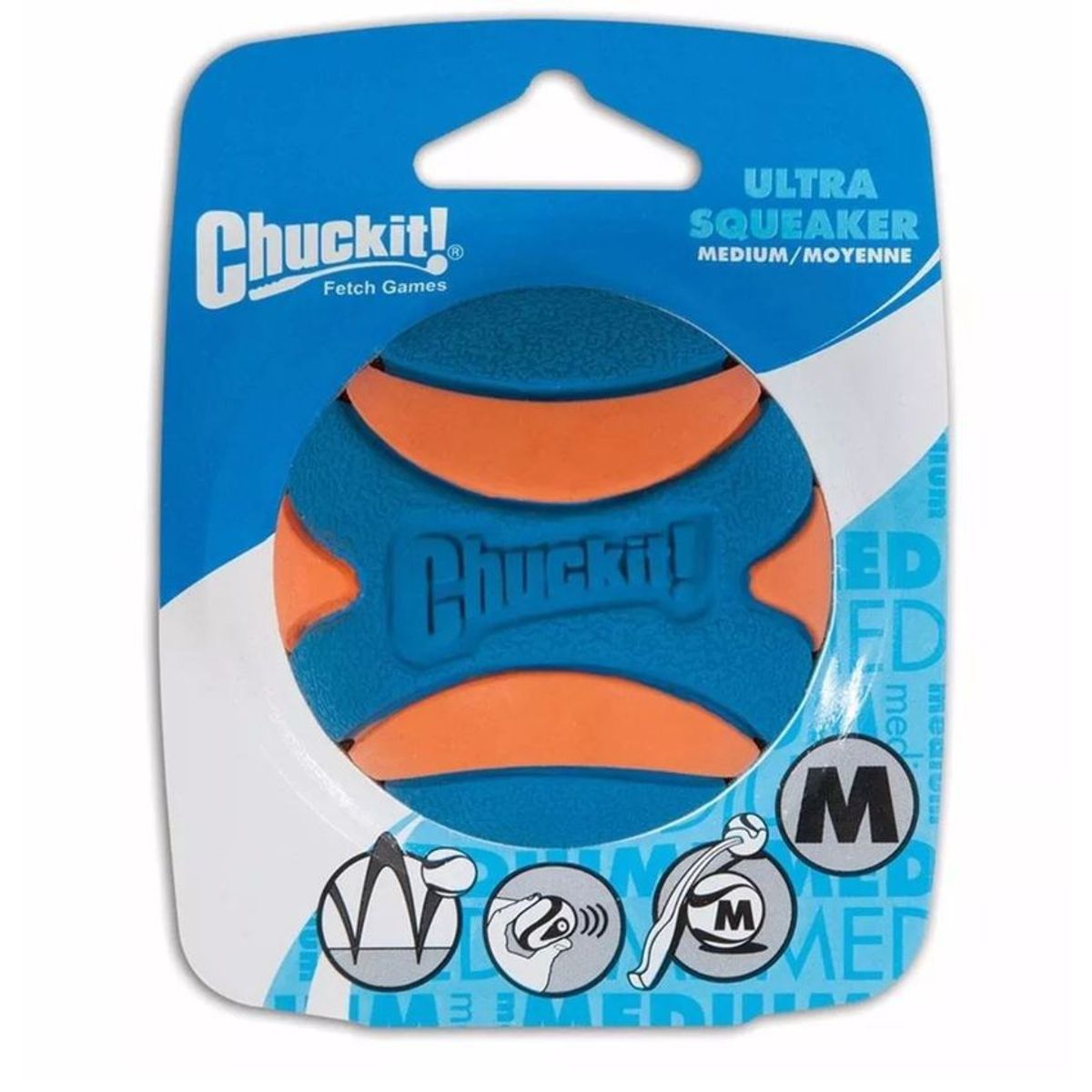 PETMATE - Juguete Perros Chuckit Ultra Squeaker Sonido Talla M Medium
