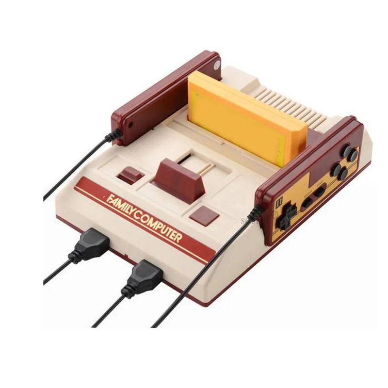 GENERICO - Consola De Juegos Clasica Family Computer 8Bit + Cassette 132 En 1