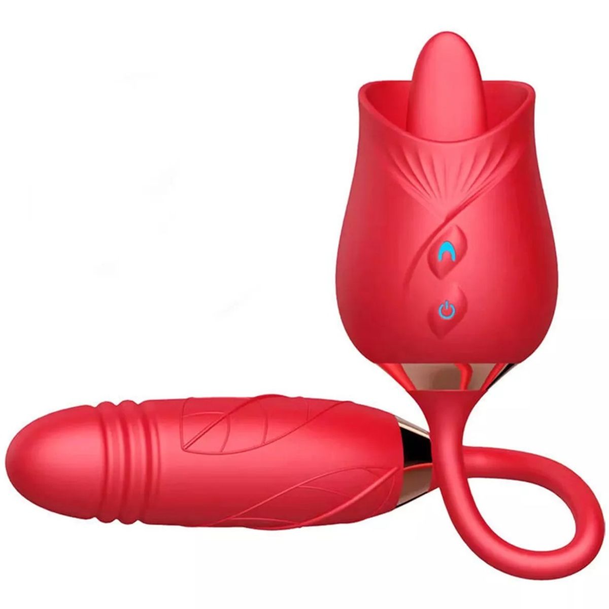 GENERICO - Vibrador Rosa Con lengua doble estimulación
