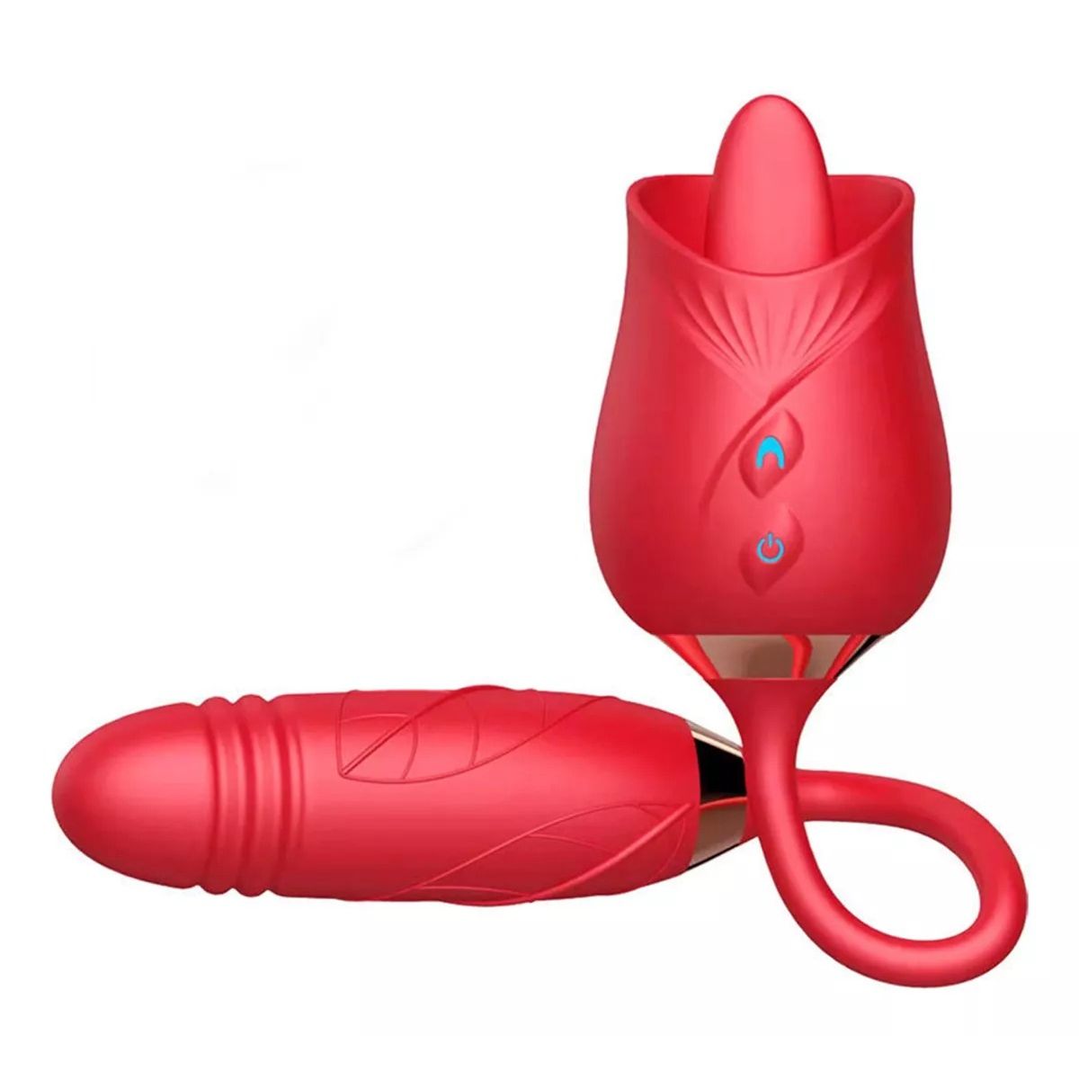 GENERICO - Vibrador Rosa Con lengua doble estimulación
