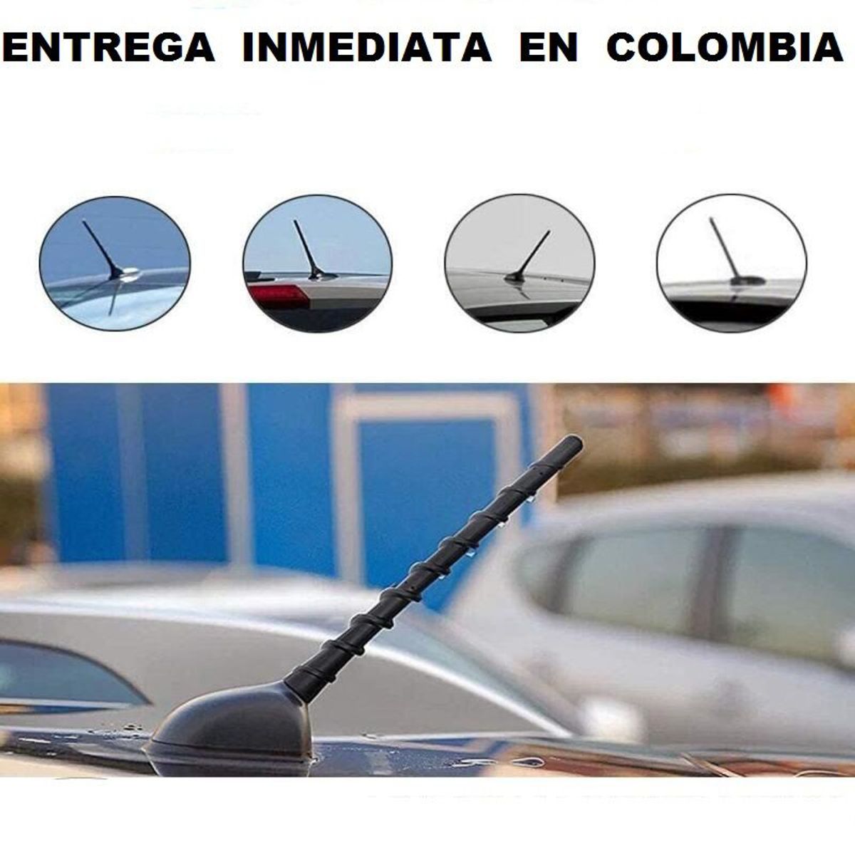 GENERICO - antena kia picanto ion de 7 pulgadas o 18 cms de largo