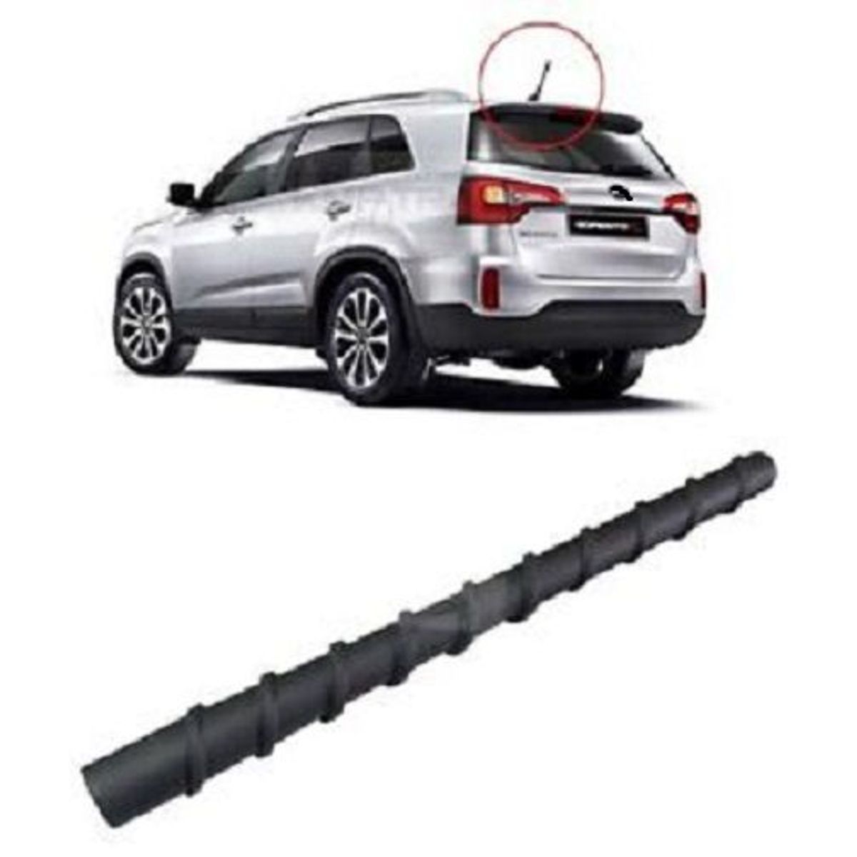 GENERICO - antena kia sorento de 7 pulgadas o 18 cms de largo