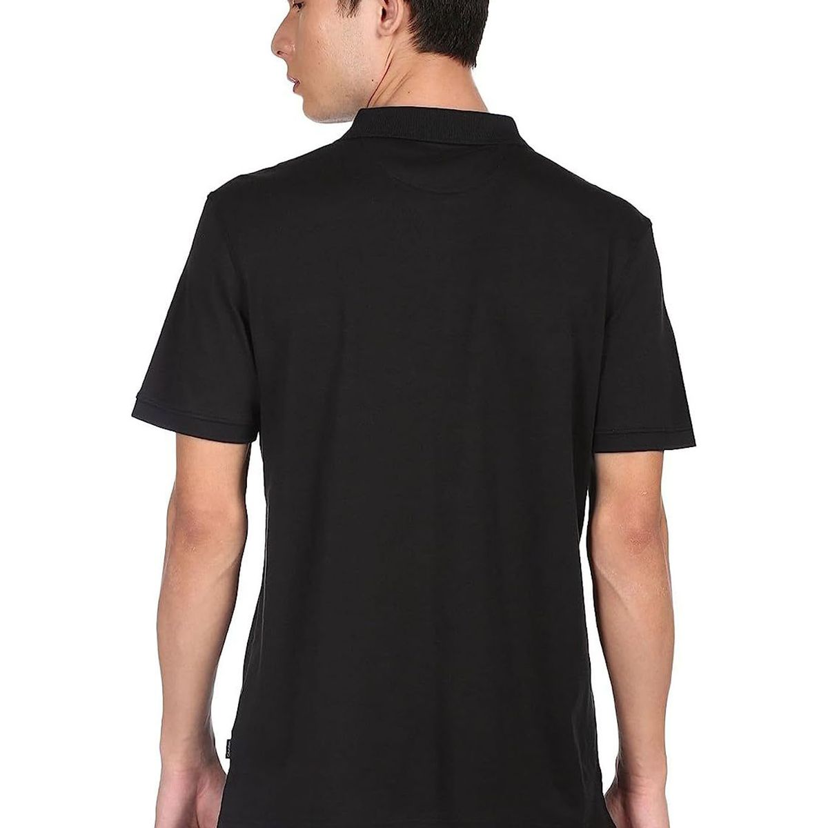 CALVIN KLEIN - Polo Negro Liquid Touch Con Logo Calvin Klein