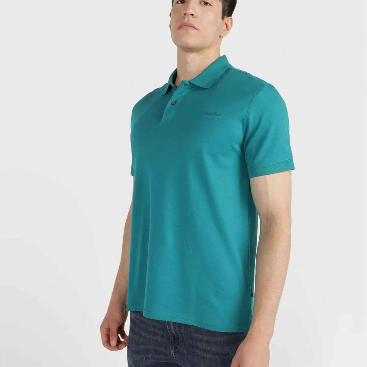CALVIN KLEIN - Polo Con Logo Hombre Verde Calvin Klein
