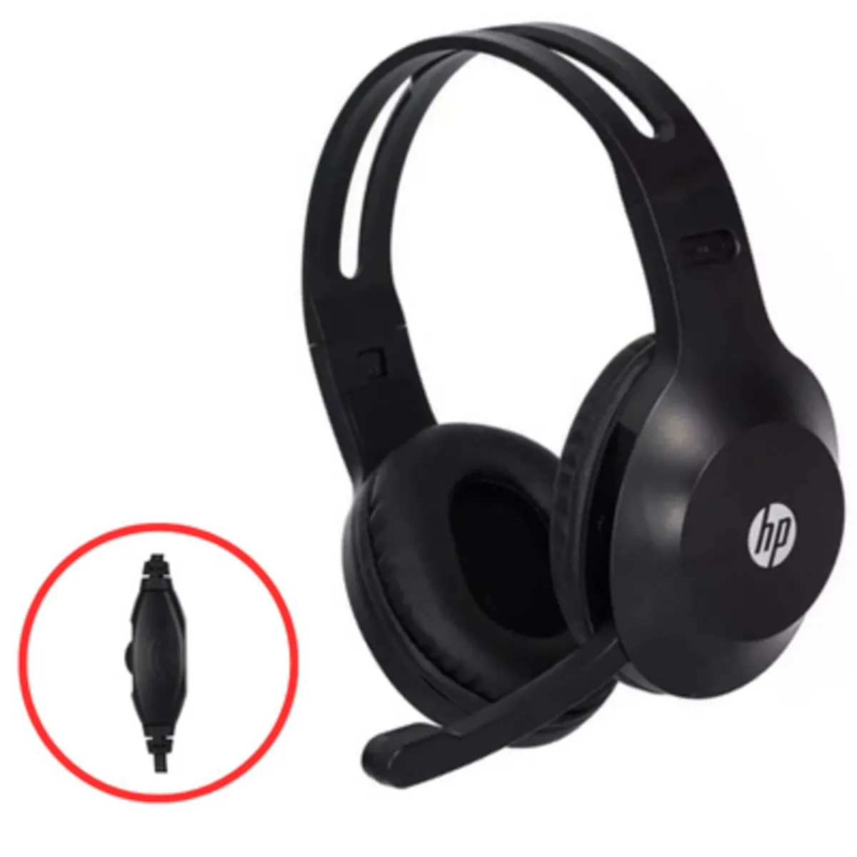 HP - Audifonos Auriculares De Diadema Con Microfono HP DHH-1601 Negro