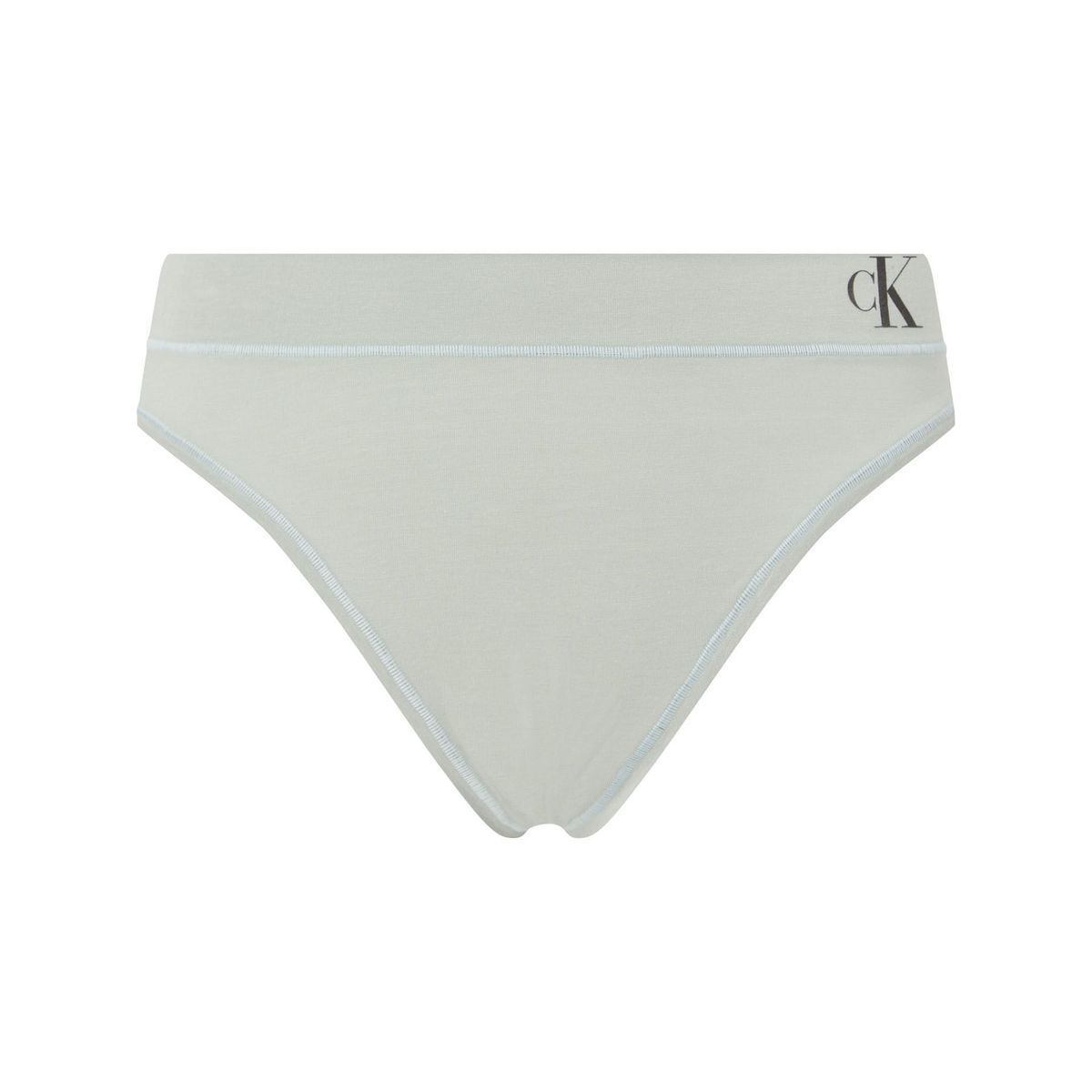 CALVIN KLEIN - Pantie Tipo Bikini Verde Con Logo Calvin Klein