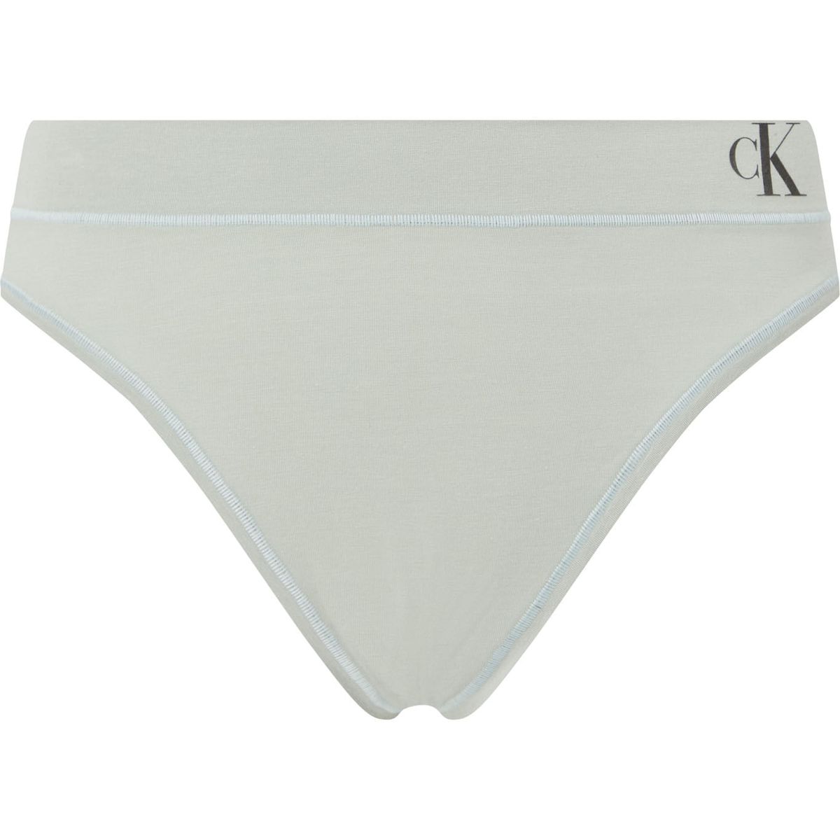 CALVIN KLEIN - Pantie Tipo Bikini Verde Con Logo Calvin Klein