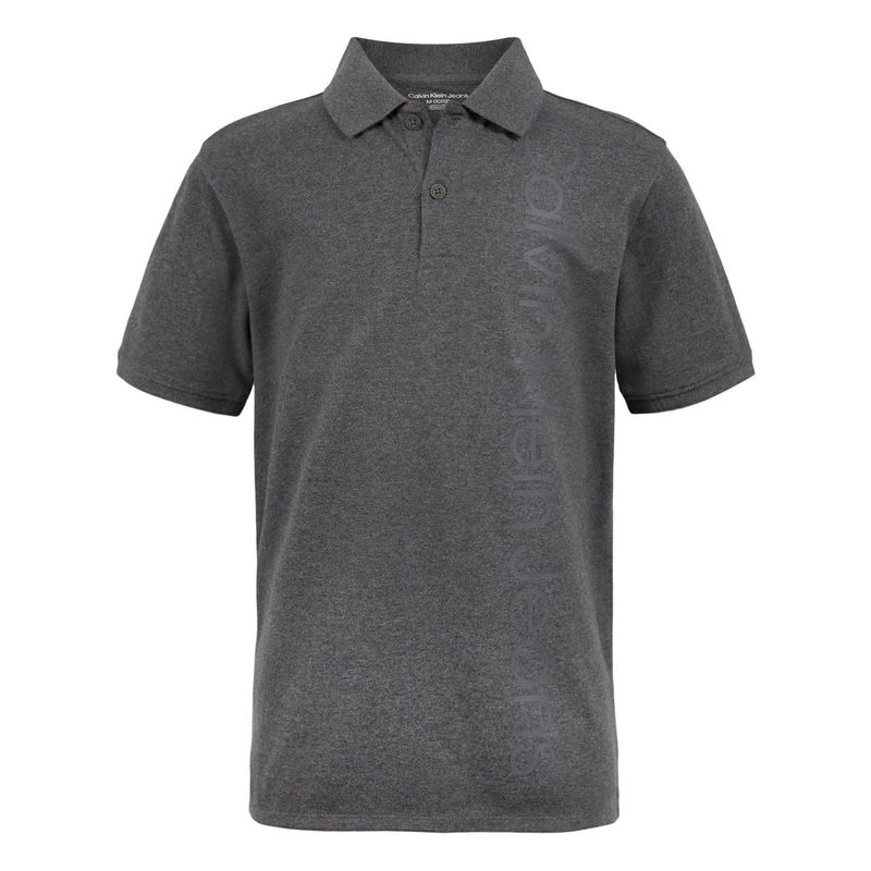 CALVIN KLEIN - Polo Con Logo Gris Para Niño Calvin Klein