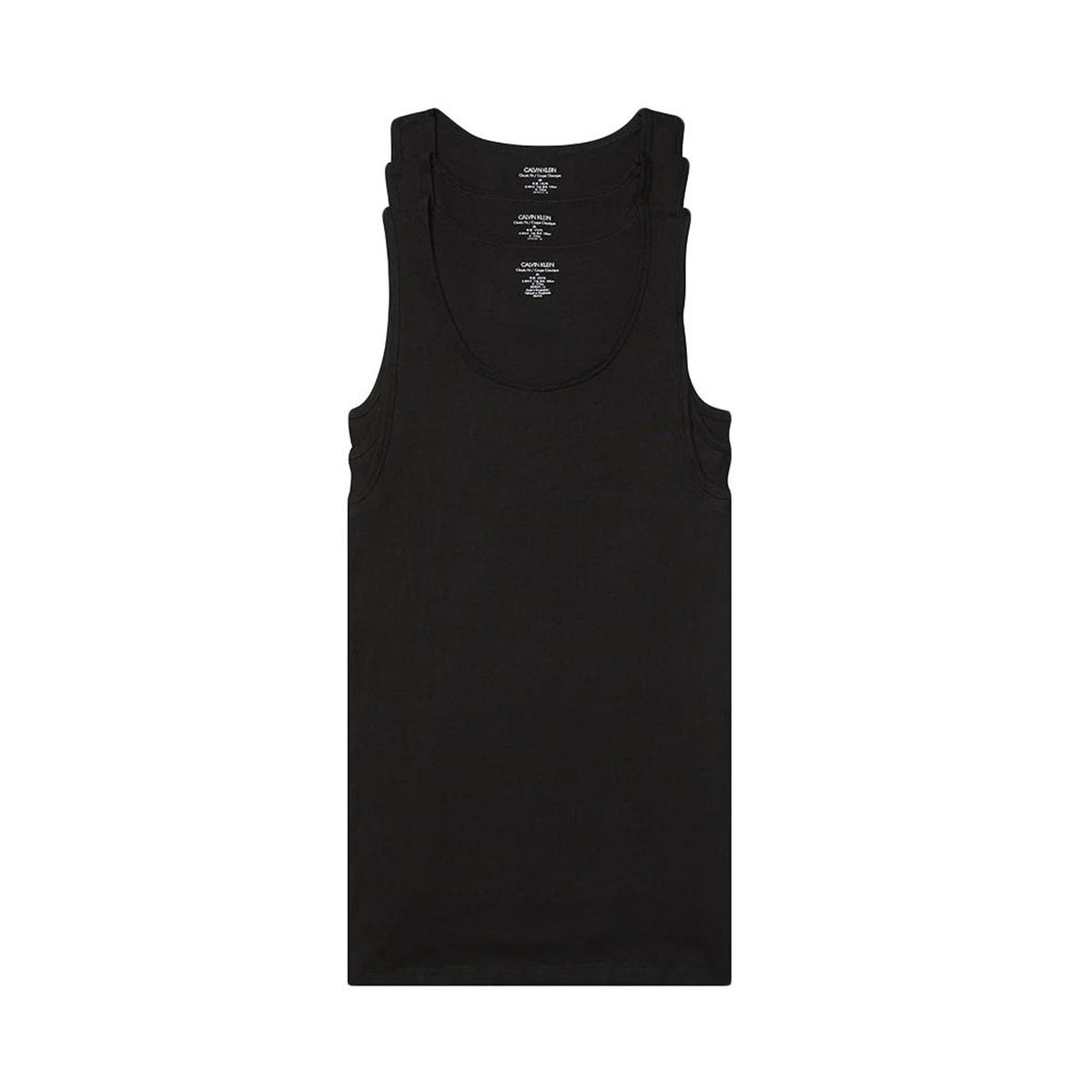 CALVIN KLEIN - Pack De 3 Camisetas Negro Sin Mangas Para Hombre Calvin Klein