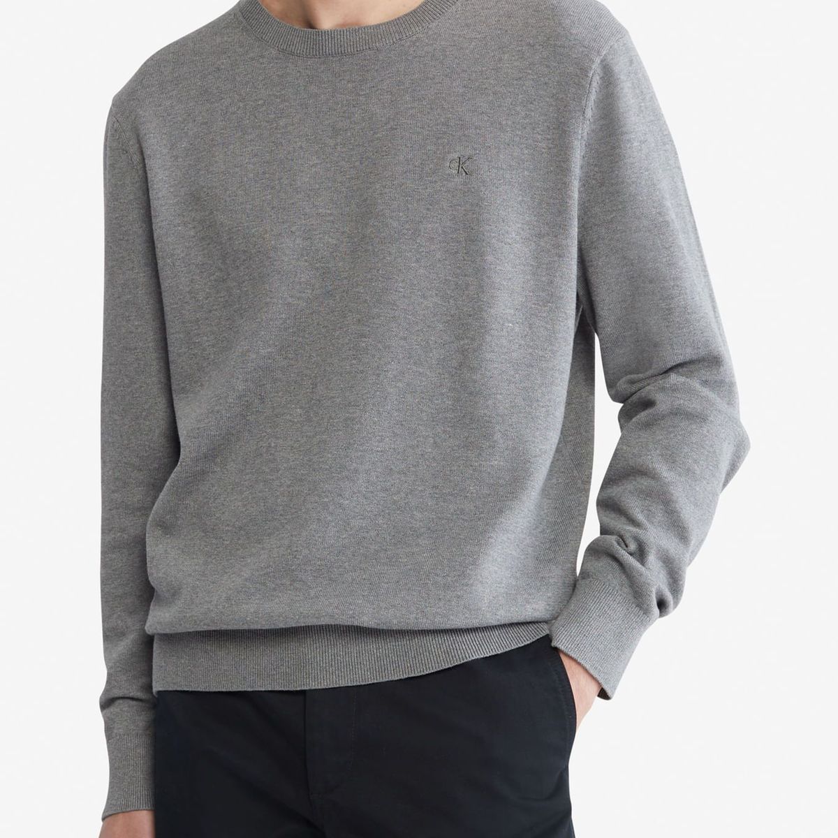 CALVIN KLEIN - Saco Casual Manga Larga Hombre Gris Calvin Klein