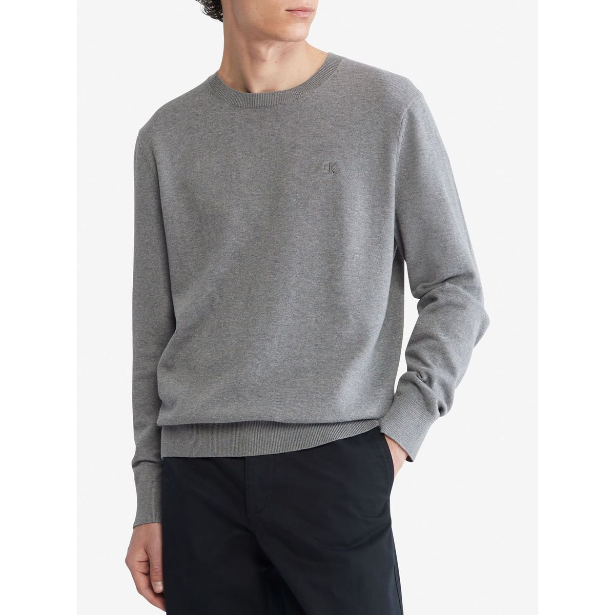 CALVIN KLEIN - Saco Casual Manga Larga Hombre Gris Calvin Klein