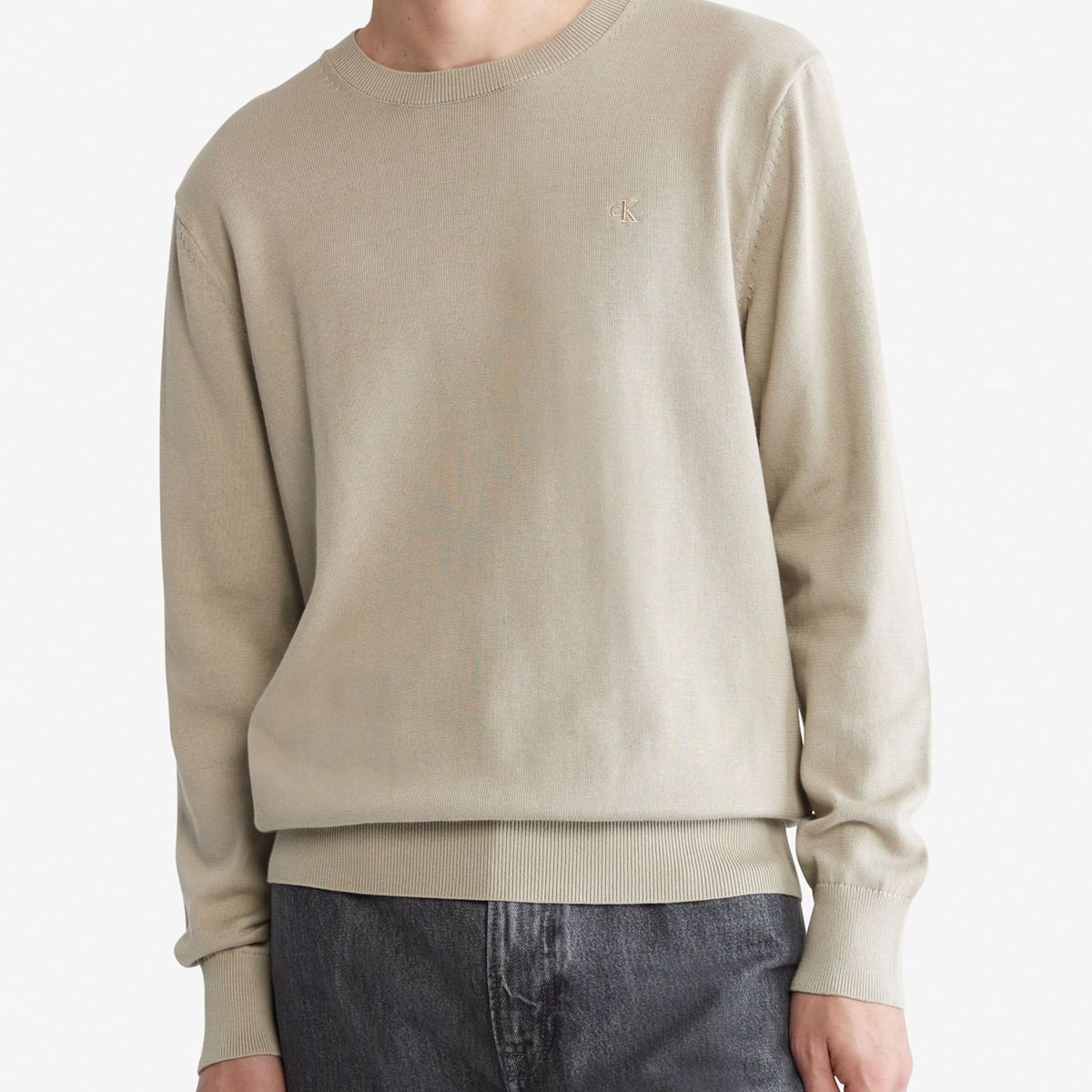 CALVIN KLEIN - Saco Beige Casual Manga Larga para Hombre Calvin Klein