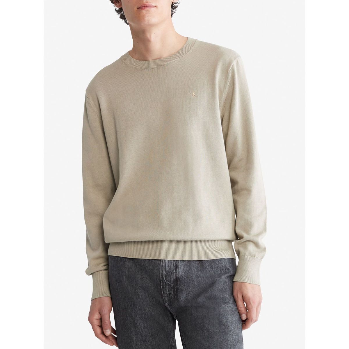 CALVIN KLEIN - Saco Beige Casual Manga Larga para Hombre Calvin Klein