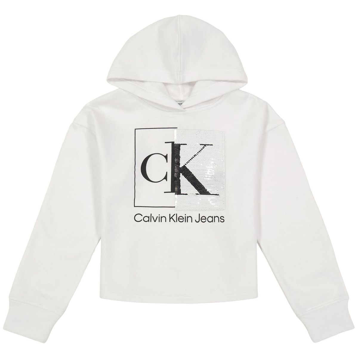 CALVIN KLEIN - Saco Para Niña Con Detalles En Lentejuelas Blanco Calvin Klein