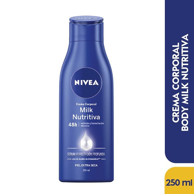 NIVEA - Crema Corporal Nivea Body Milk Nutritiva X 250ml