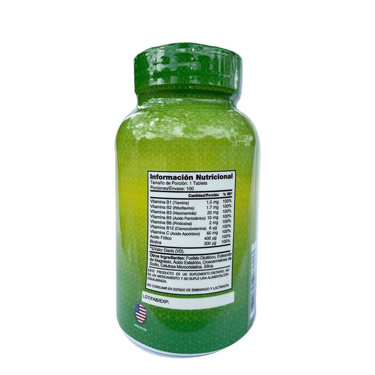 ALFA VITAMINS - B Complex Alfa Vitamins X 100 Tabletas