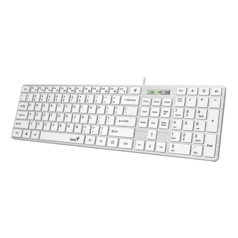 GENIUS - Teclado Genius slimStar 126 SP USB WHITE