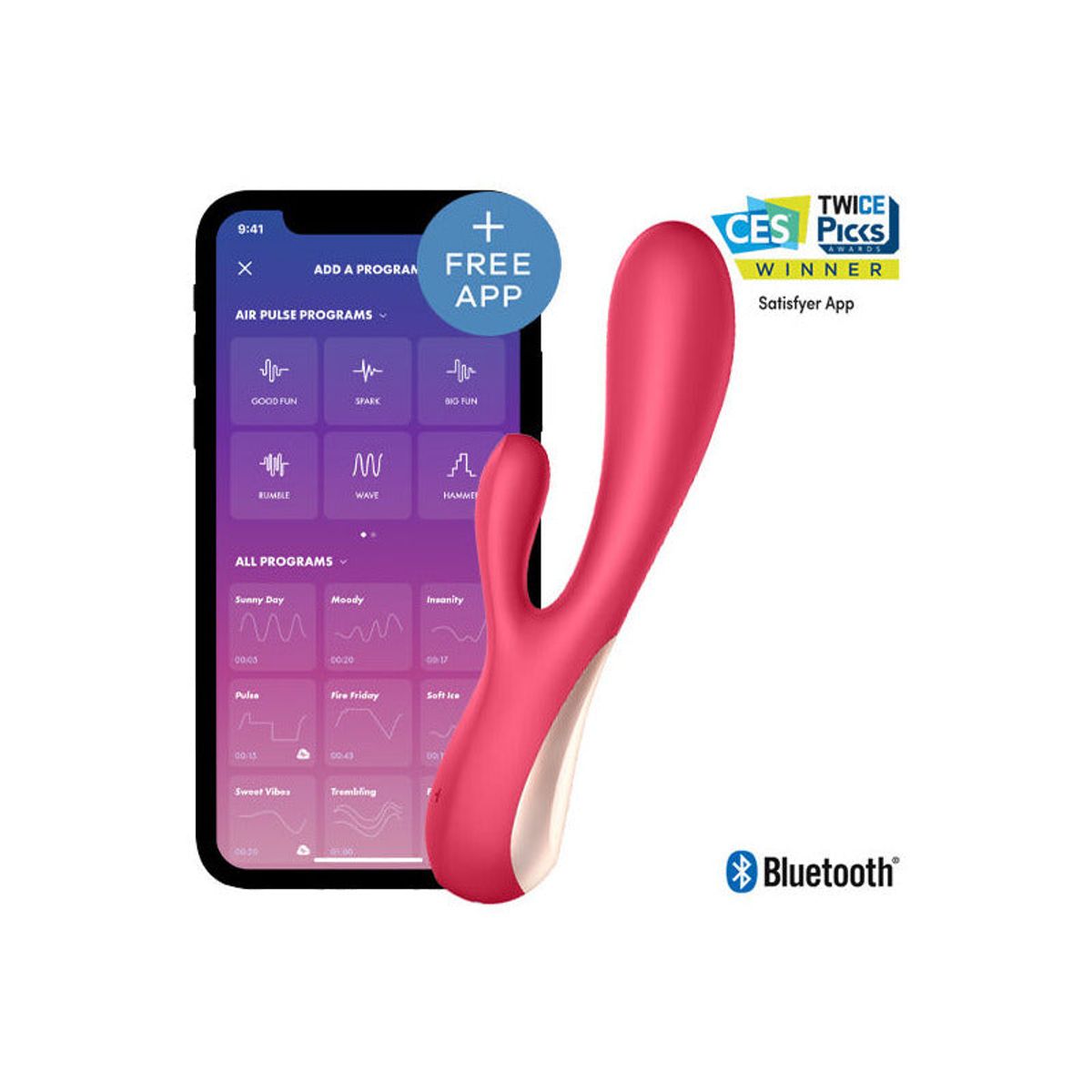 SATISFYER - Satisfyer Mono Flex Estimulador con Doble Estimulación - Silicona Premium y App Connect