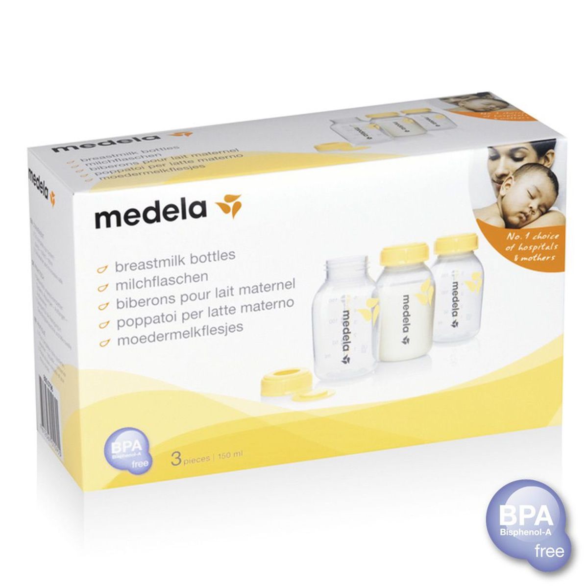 MEDELA - Botella para Leche Materna de 5 Oz. MEDELA. Libre de BPA