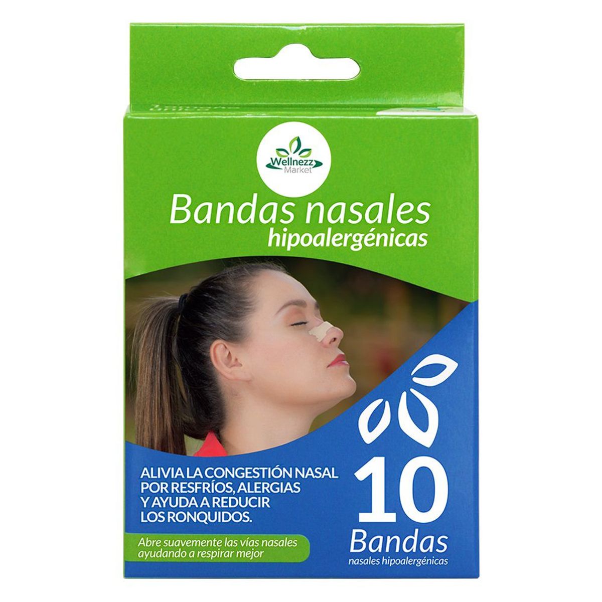 GENERICO - Bandas Nasales Wellnezz Hipoalergenicas X 10und