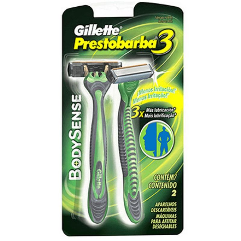 GILLETTE - Maquina De Afeitar Gillette Prestobarba Body Sense X 2Und