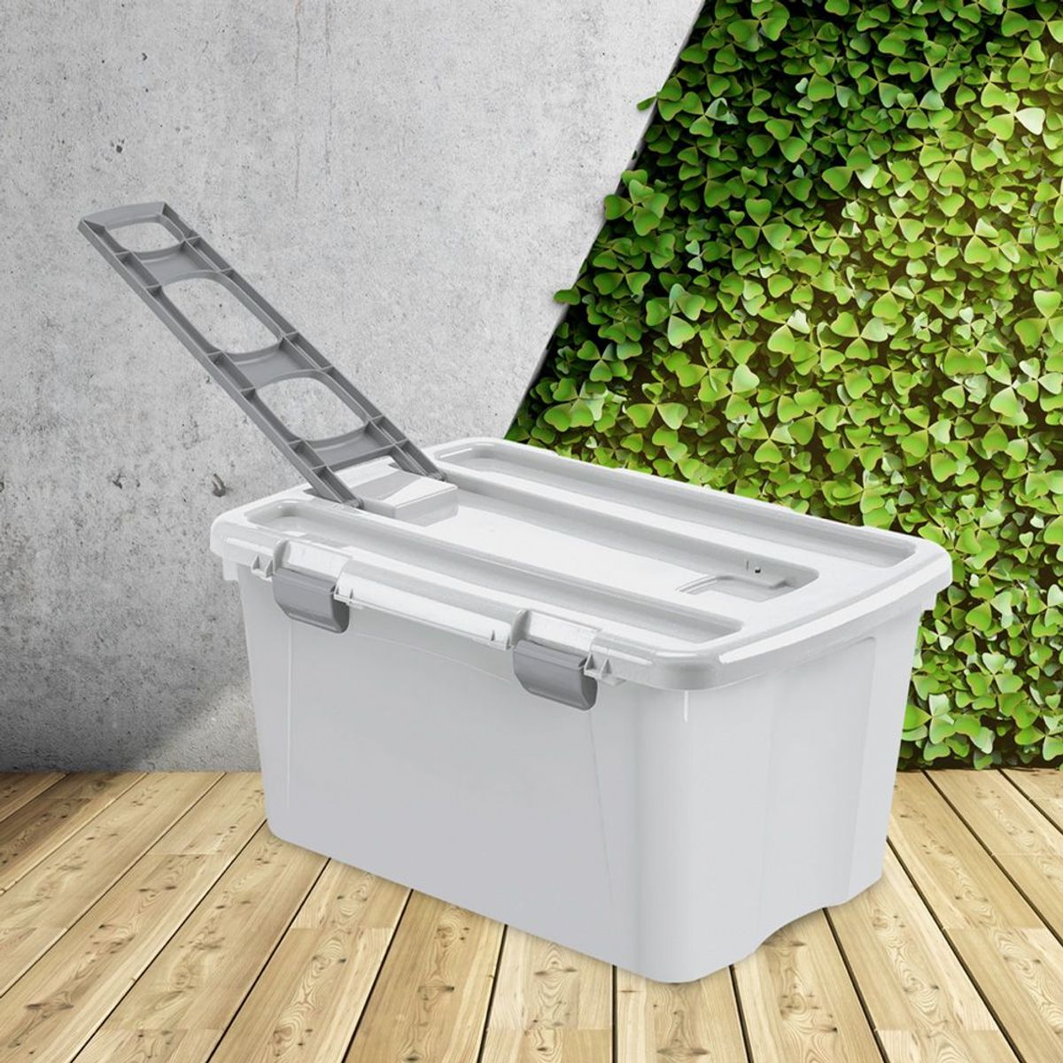 RIMAX - Combo Organizador (1 Cajón 40 Lt + 1 120 Lt) RIMAX - Gris Hielo