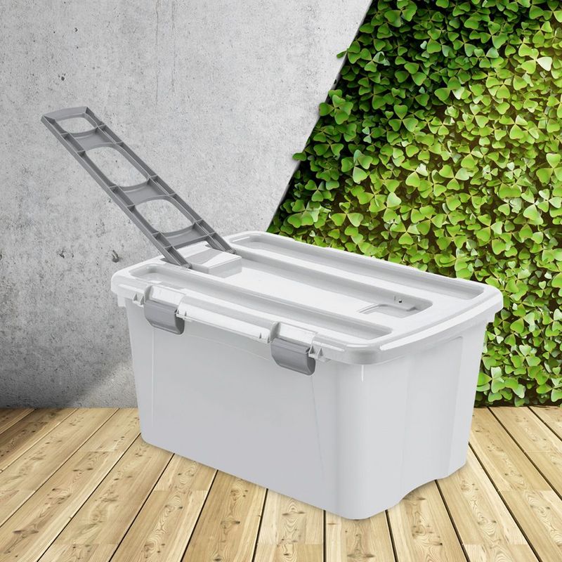 RIMAX - Combo Organizador (1 Cajón 40 Lt + 1 120 Lt) RIMAX - Gris Hielo